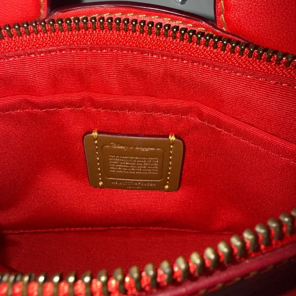 Coach Red Mickey Mouse Wristlet (Authentic) - Picture 5 of 9